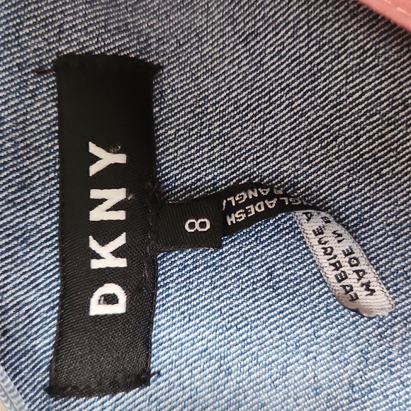 Girls DKNY Denim Jacket/Dress Set (size 8) - Picture 6 of 16